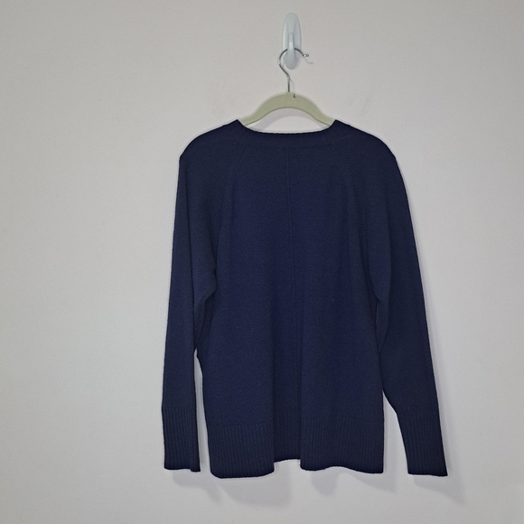Sandro Italian wool and cashmere jumper small blue NWOT - Picture 2 of 6